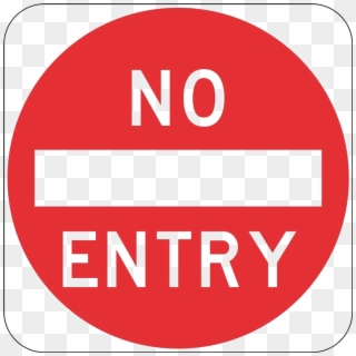 No Entry Symbol Png Free Download - No Entry Sign, Transparent Png