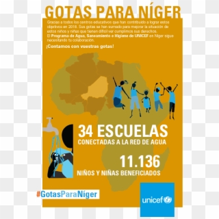 34 Escuelas Lograron Acceso Al Agua, Lo Que Benefició - Unicef, HD Png Download
