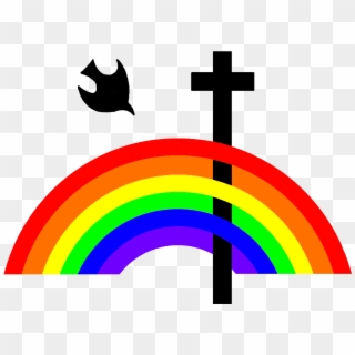 Holy Covenant Rainbow - Cross, HD Png Download
