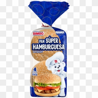 Pan Super Hamburguesa - Paquete Pan De Hamburguesa, HD Png Download