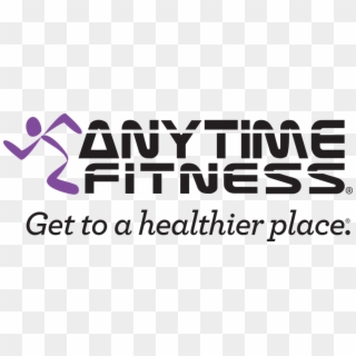 Anytime Fitness Logo Gthp Tagline - Anytime Fitness Get To A Healthier Place, HD Png Download