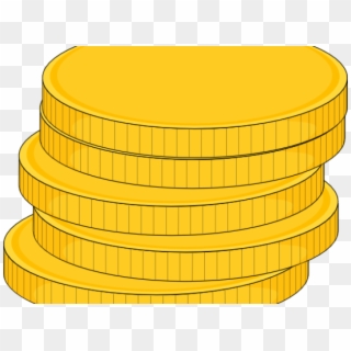Coin Clipart Gold Piece - Stack Of Coins, HD Png Download