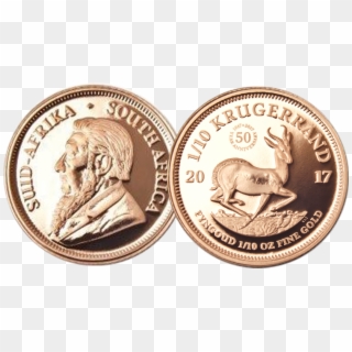 1 10 Krugerrand Gold Coin, HD Png Download