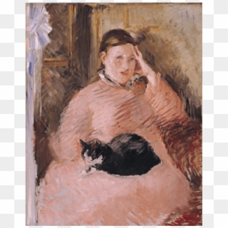 Woman With A Cat, Edouard Manet - Edouard Manet, HD Png Download