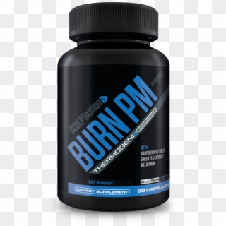 Bottle Of Burn Pm Supplement - Bodybuilding Supplement, HD Png Download