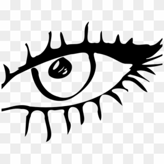 Scary Eyes Clipart - Drawn Eye Transparent, HD Png Download