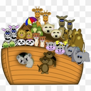 Svg Black And White Funny Noah Ark Clipart - Noah's Ark Animal Clipart, HD Png Download