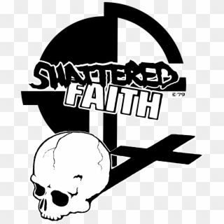Shattered Faith Composet Logo Black And White - Logos Faith, HD Png Download