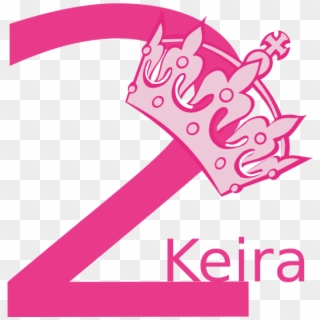2nd Birthday Pink Tiara Keira Clip Art - 1 Png Happy Birthday, Transparent Png