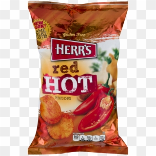 Herr's Red Hot Potato Chips - Herr's Chips, HD Png Download