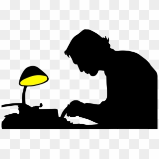A Sure-fire Cure For Writer's Block - Writer Silhouette Png, Transparent Png