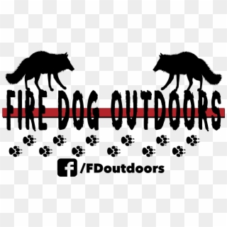 Fire Dog On - Silhouette, HD Png Download