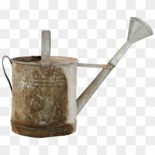 Galvanized Watering Can - Watering Can, HD Png Download