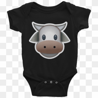 Cow Face Png - Infant Bodysuit, Transparent Png