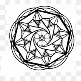 Mandala Flower Drawing - Circle, HD Png Download