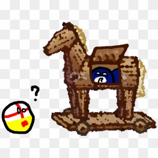 Trojan Horse Png - Trojan War Polandball, Transparent Png