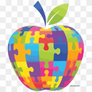 Apple Clip Art Puzzle Clipart Png - Puzzle Apple, Transparent Png
