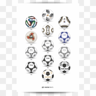 Adidas World Cup Football History Poster Pinterest, HD Png Download