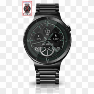 Bold Gears Hd Watch Face Widget Live Wallpaper - Black Stainless Steel Huawei Watch, HD Png Download