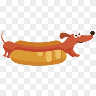 Hot Dog Clipart Weiner Dog - Hot Dog Wiener Dog, HD Png Download
