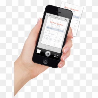 Receipts-hand - Taking Photo Of Receipt, HD Png Download