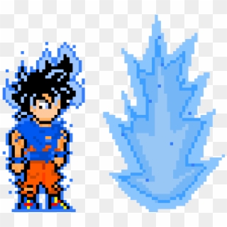 Goku Super Instinct Pixel Art, HD Png Download