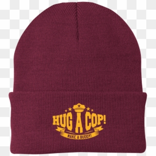Cp90 Port Authority Knit Cap-hug A Cop - Beanie, HD Png Download