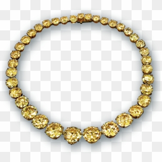 Yellow Diamond Riviera Necklace, HD Png Download