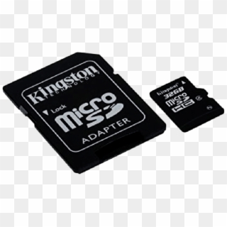 Kingston 32gb Haigh Capacity Micro Sd Card With Sd - Kingston Micro Sd, HD Png Download