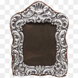 Italian Sterling Silver Repoussé Picture Frame Antique - Picture Frame, HD Png Download