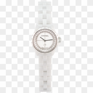 New Chanel J12 Xs White Ceramic & Steel Diamonds 19mm - Analog Watch, HD Png Download