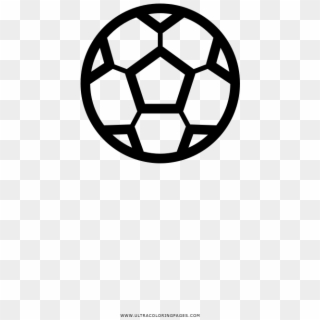 Ball Coloring Page - Football Outline, HD Png Download