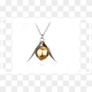 Quidditch Golden Snitch Fly Ball Wings Pendant Necklace - Quidditch Collar Harry Potter Dorado, HD Png Download