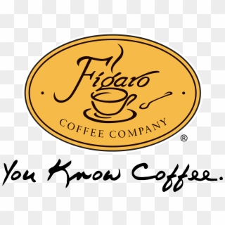 Cafe, Coffee, Logo, Yellow, Text Png Image With Transparent - Figaro Coffee Logo Png, Png Download