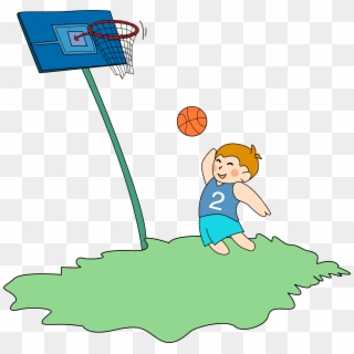 Playing Basketball Illustration Elements Grass Png, Transparent Png