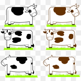 This Free Icons Png Design Of Black And Brown Cows - การ์ตูน วัว น่า รัก ๆ, Transparent Png