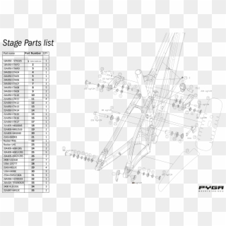 Stage Explode - Technical Drawing, HD Png Download