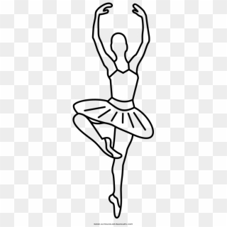 Ballerina Coloring Page - Icon Ballet Png, Transparent Png