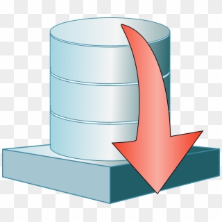 Red Down Arrow Png - Server Down Clipart, Transparent Png