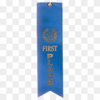 1st Place Blue Carded Ribbon With String - Banner, HD Png Download