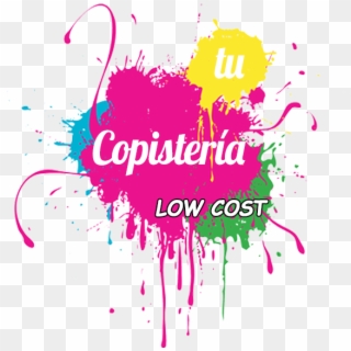 Copisteria Low Cost Logo Cuadrado - Clipart Color Splatter Png, Transparent Png