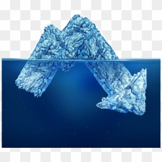 Iceberg Drawing Glacier - Hidden Risk, HD Png Download