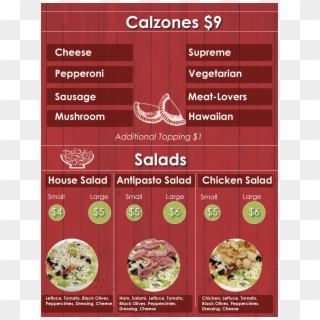 Calzone & Salad - Sekihan, HD Png Download