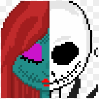 Jack And Sally - Templates Minecraft Pixel Art, HD Png Download