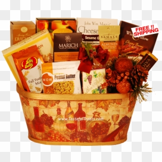 Thanksgiving Food Basket Transparent Png, Png Download