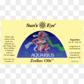 Aquarius Zodiac Oil At Mystic Convergence Metaphysical - Graphic Design, HD Png Download