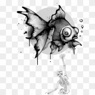 #mq #fish #grey #skelleton #dead - Nanami Cowdroy Fantasy, HD Png Download