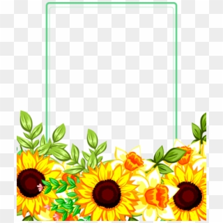 Sunflower Borders And Frames, HD Png Download