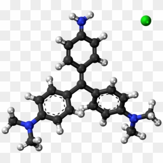 Methyl Violet 2b 3d Ball - Structure And Iupac Name Of Salicylic Acid, HD Png Download