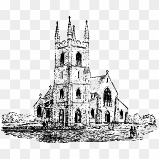 Building Church Pennsylvania Png Image - Christian Church Black And White, Transparent Png